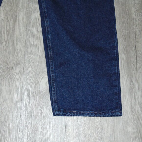 Wrangler Mens Jeans Premium Denim Pant Size 46X30 5 Star Relaxed Fit Cotton Blue - Picture 4 of 14